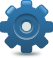 Icon of a cog wheel